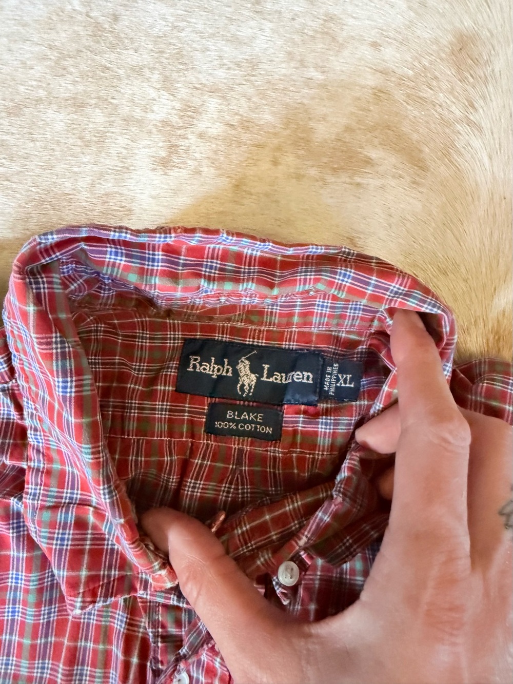 Polo by Ralph Lauren Red Plaid Button-Down Shirt